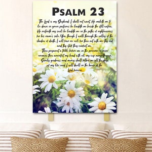 Psalm 23 #9 &#39;The Lord is my Shepherd&#39; Wall Art Canvas Print Framed Wall Hanging | 23rd Psalms Wall Art Canvas Print Hanging