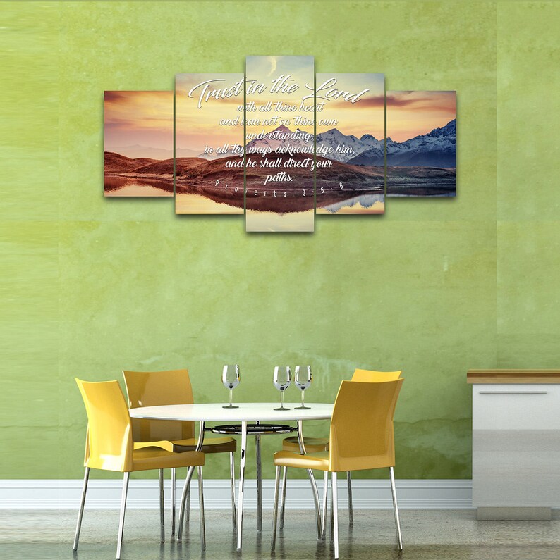 Proverbs 3 5 6 42 Kjv Biblical Wall Art Bible Quote Art Bible Verse Prints Christian Art Gifts Religious Gifts Christian Prints