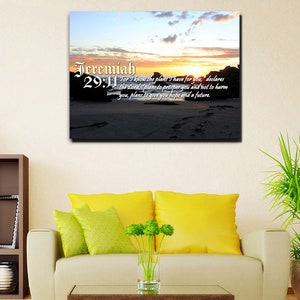 Jeremiah 29:11 #10 NIV &#39;For I Know the Plans I have for you&#39; Jeremiah 29 11 Wall Art | Canvas | Print | Wall Hanging | Framed | Wall Decor
