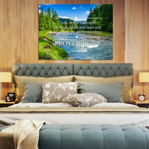 Proverbs 3:5 #6 NIV Trust in the Lord with all your Heart Scripture Art, Framed Bible verses, Religious framed art, Wall Hangings, Christian