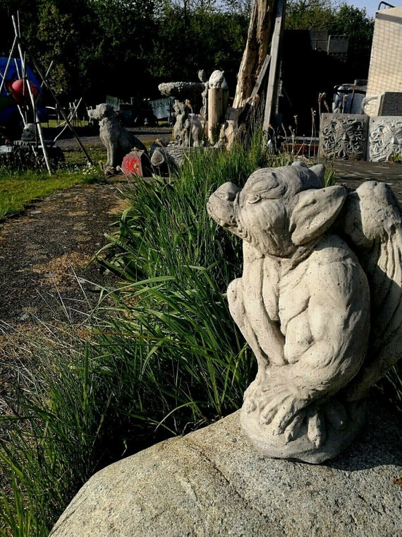 GARGOYLE STATUE Stone Dragon Garden Ornament