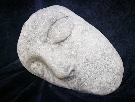 stone garden beautiful large half Face modern art statue concrete ornament