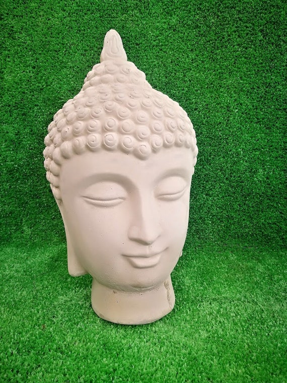 Concrete Ornamental Buddha Head Garden Statue