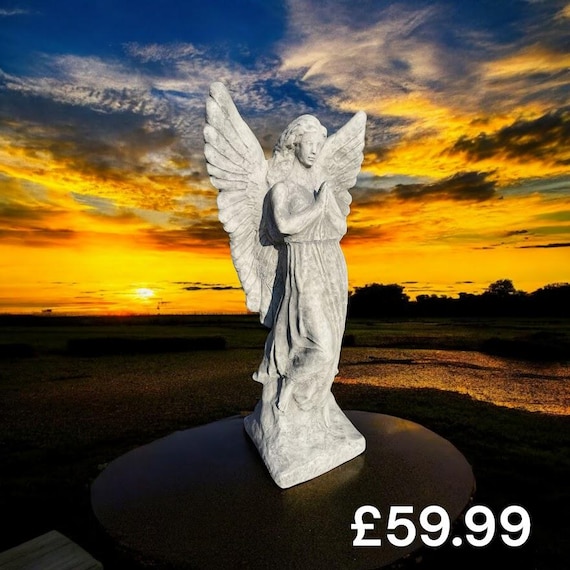 Angel statue, decorative wing angel women sculpture