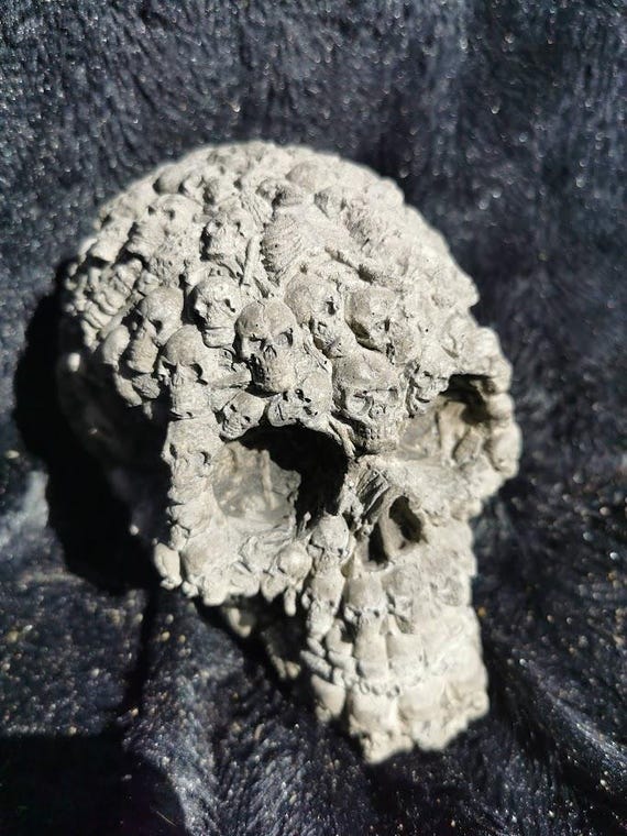 Concrete Skull Skull Statue