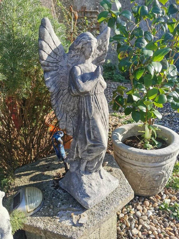 Angel statue, decorative wing angel women sculpture