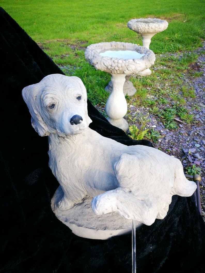 Peeing Dog Garden Statue Fountain...concrete Gardenornament Etsy UK