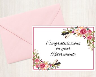 retirement messages etsy