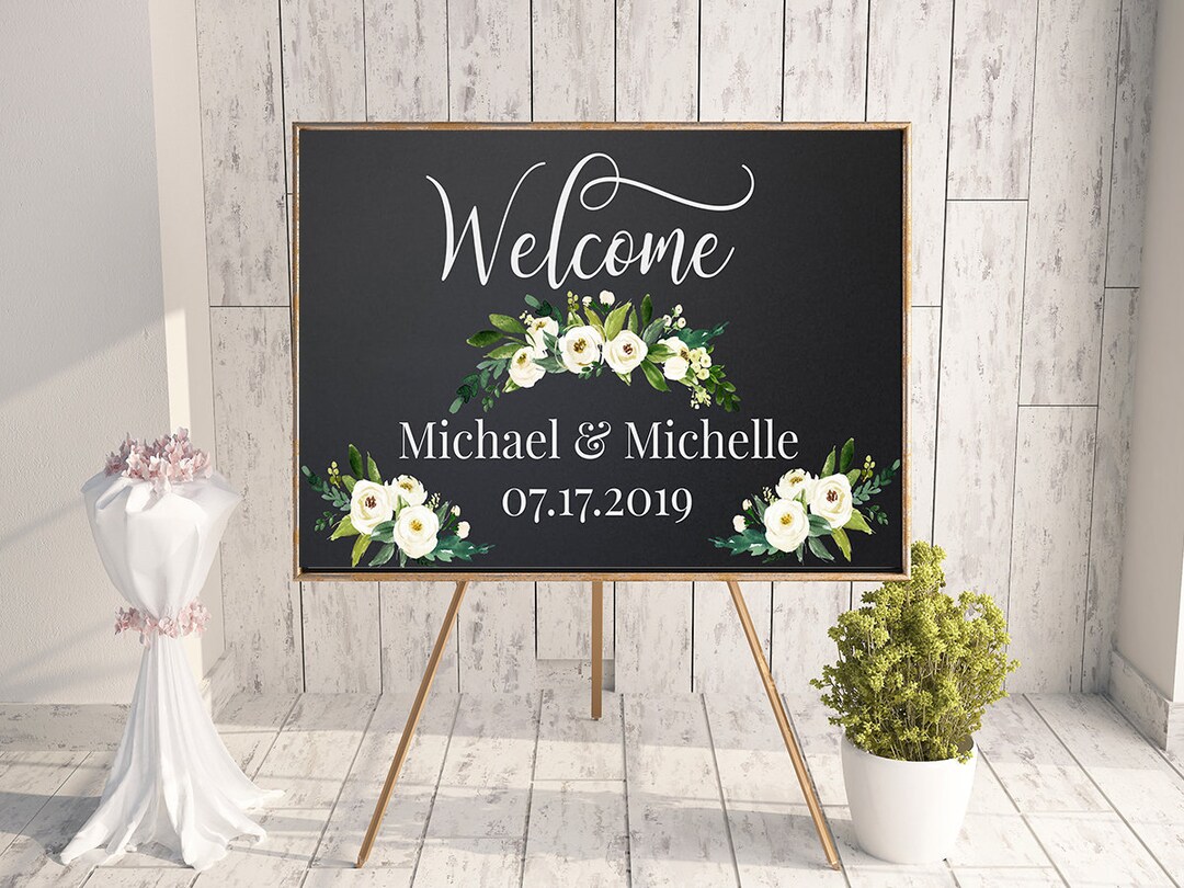 Large Chalkboard Chalk Wedding Sign Blackboard Sign Wedding - Etsy
