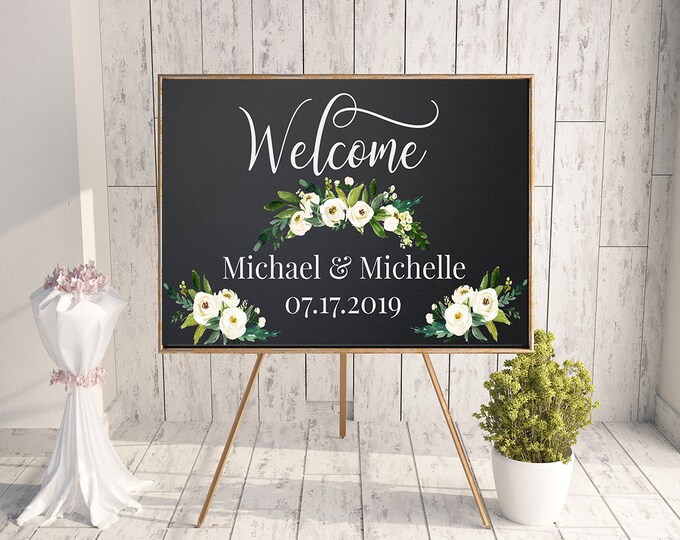 Large Chalkboard, Chalk Wedding Sign, Blackboard Sign, Wedding Chalk ...