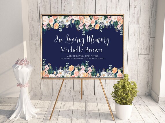 printable funeral funeral printable, funeral ideas funeral decor Funeral sign celebration of life memorial sign funeral memorial