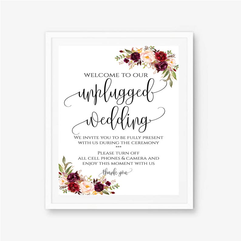 Free Free 111 Welcome To Our Unplugged Wedding Svg SVG PNG EPS DXF File