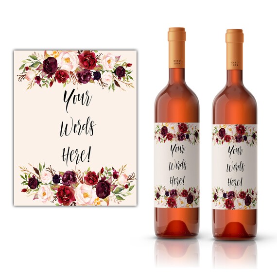 Free diy wine labels
