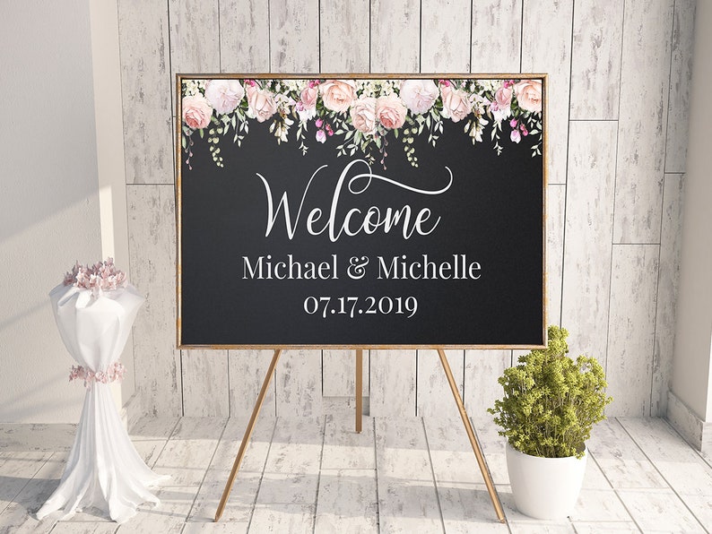 Large Chalkboard Chalk Wedding Sign Blackboard Sign Wedding | Etsy