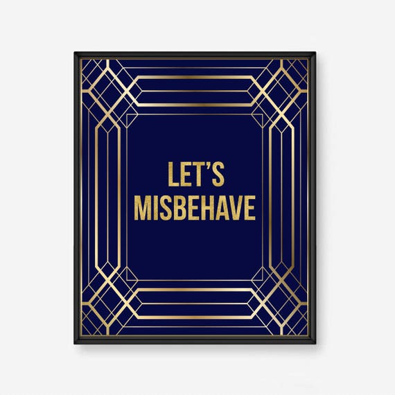 Gatsby Theme Roaring 20s Gatsby Download Lets Misbehave Etsy
