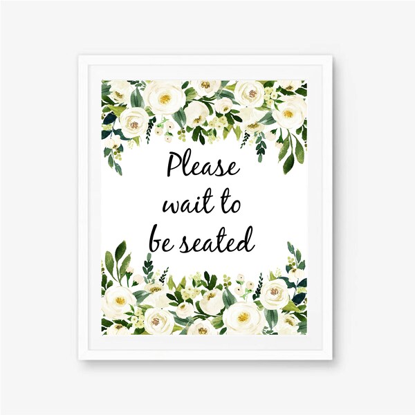 Please Wait to Be Seated Restaurant Sign - Etsy