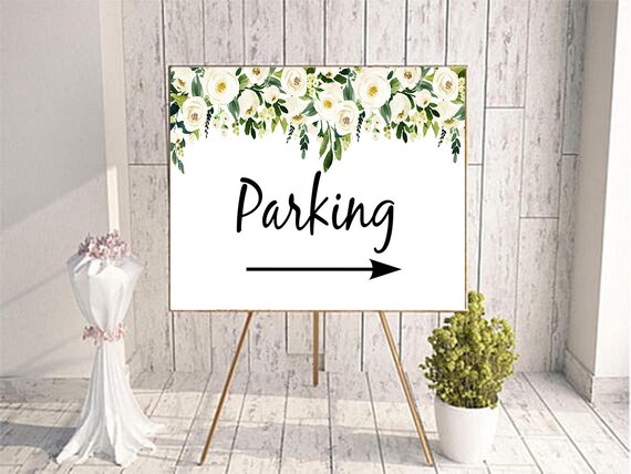 Wedding Parking Sign Wedding Parking Broom Parking Sign - Etsy