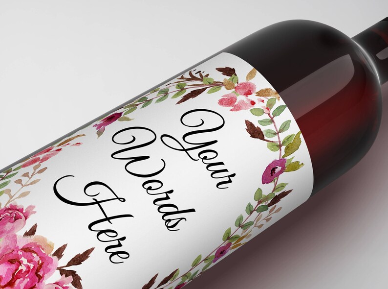 Editable Wine Label DIY Wine Label Your Text Here Personal - Etsy