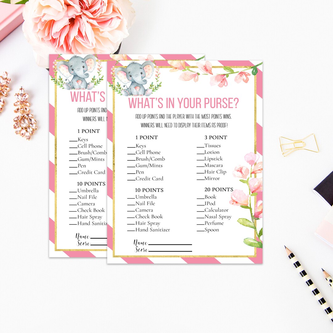 Elephant Purse Game Purse Raid Game Chevron Purse Game Etsy