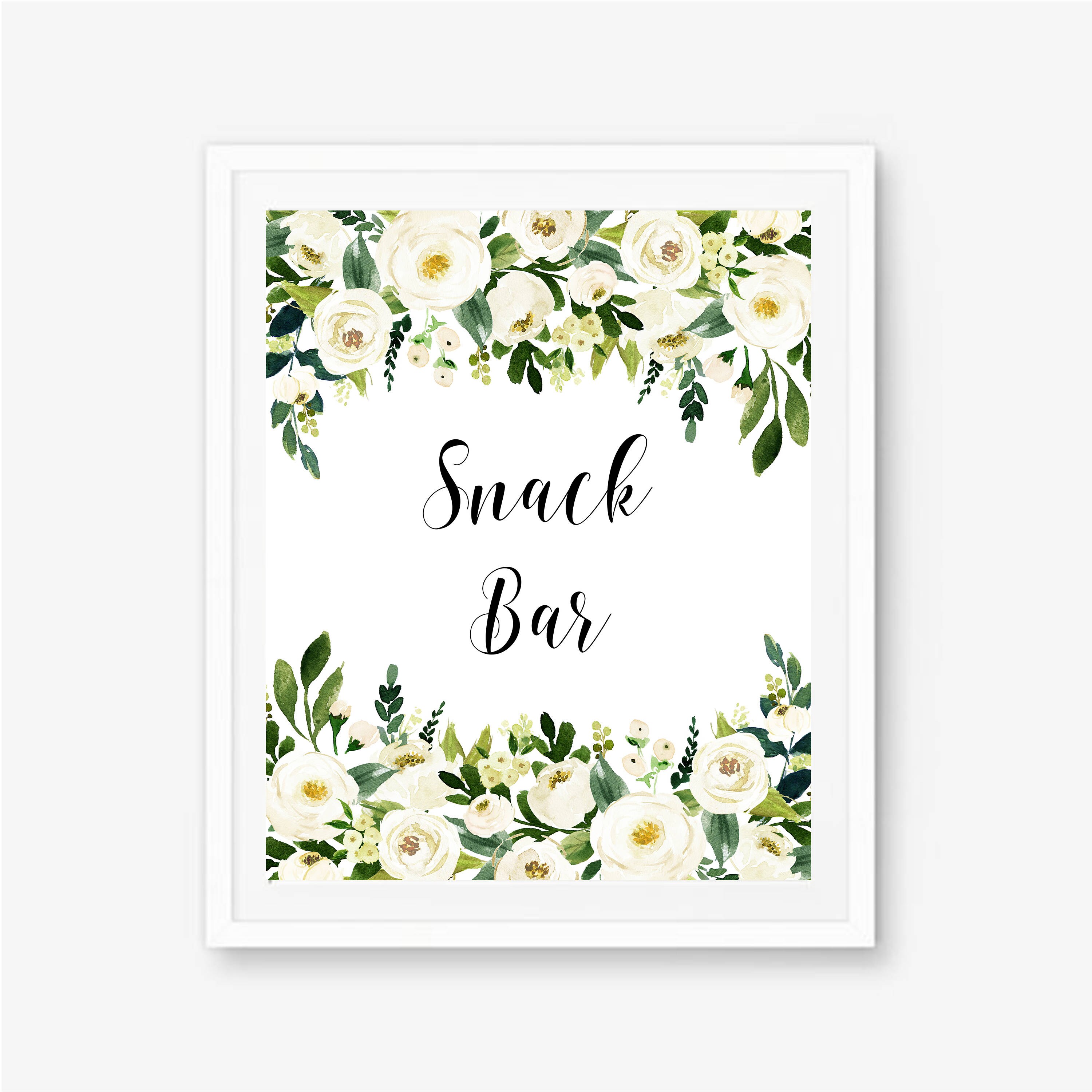 Snack Bar Snack Bar Sign Wedding Snack Bar Late Night Etsy