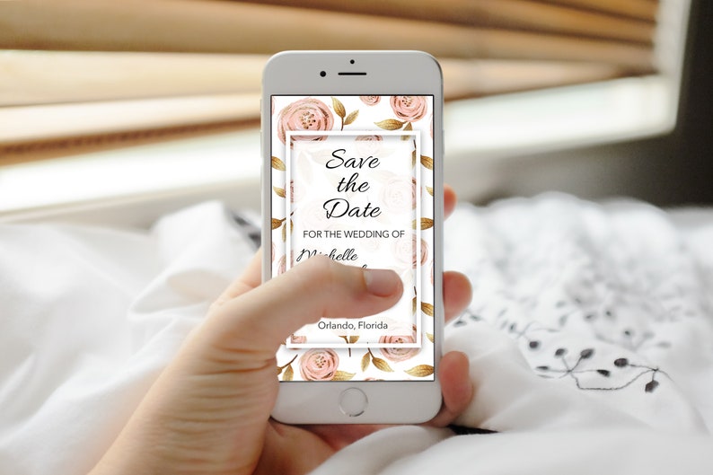 Summer save the date Spring save the email invitation cute save the date electronic invite cheap save the date Digital Invitation