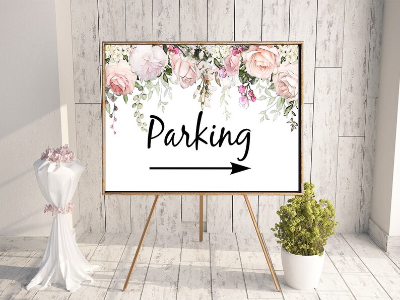 Wedding Parking Sign Wedding Parking Broom Parking Sign Etsy