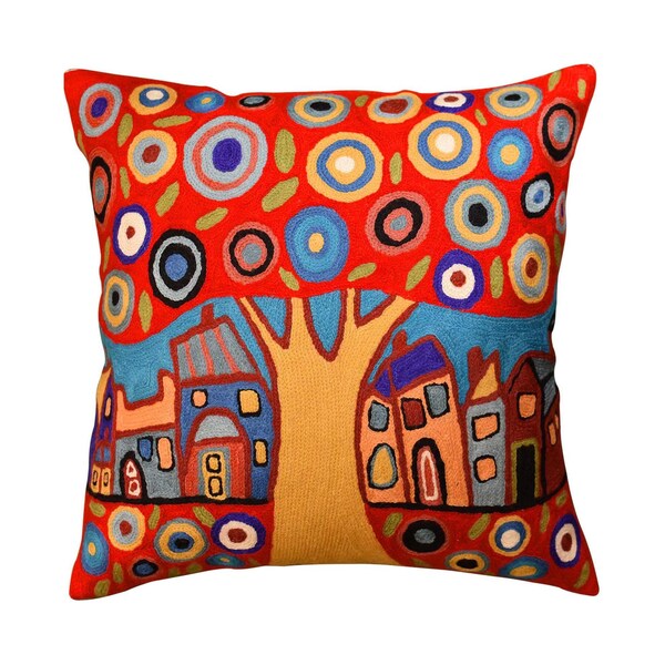 Red Sofa Pillow Etsy