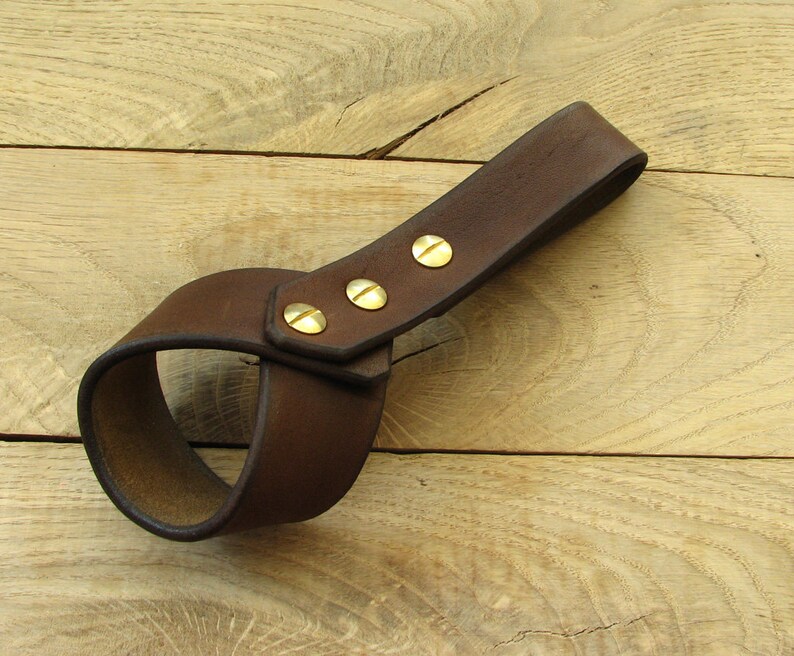 Handmade bushcraft Leather tomahawk hammer axe belt loop Etsy