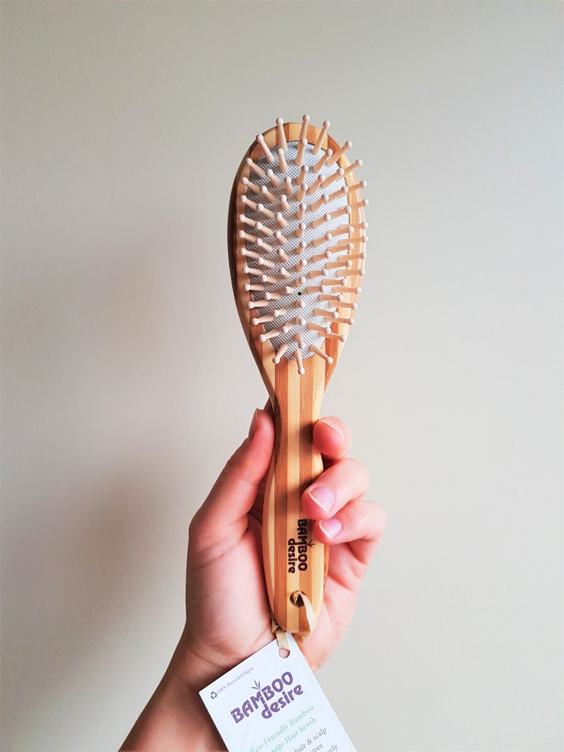 Wooden Hair Brush Bamboo Hair Brush Massage Hair Brush Etsy