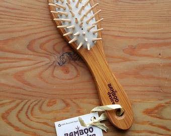 3 Mini-Haarbürsten Aus Bambus – Massagekämme Für Kopfhaut & Gesundes Haar (ca. 12 X 4 Cm)