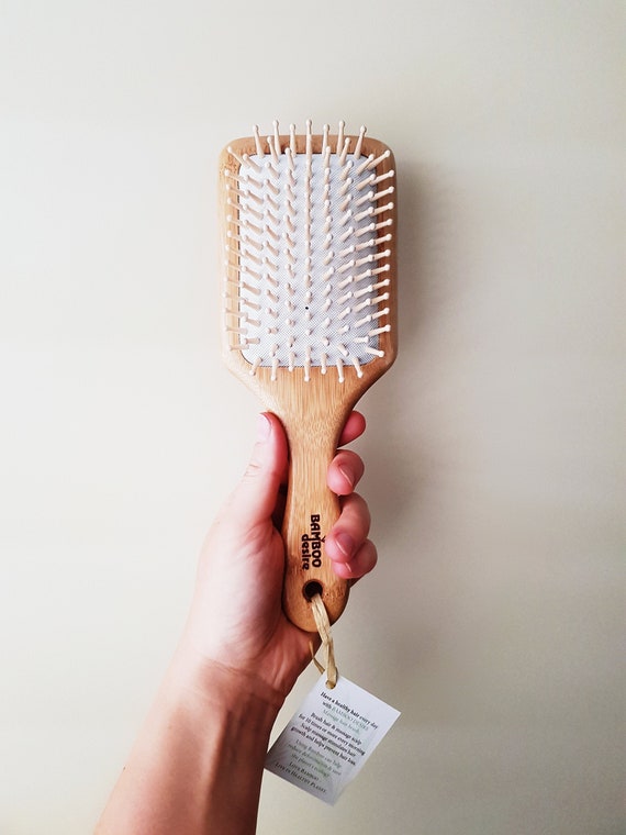 Bamboo Wood Hair Brush Eco Friendly Zero Waste Vegan High - Etsy Bamboo Wood Hair Brush Eco Friendly Zero Waste Vegan High - Etsy