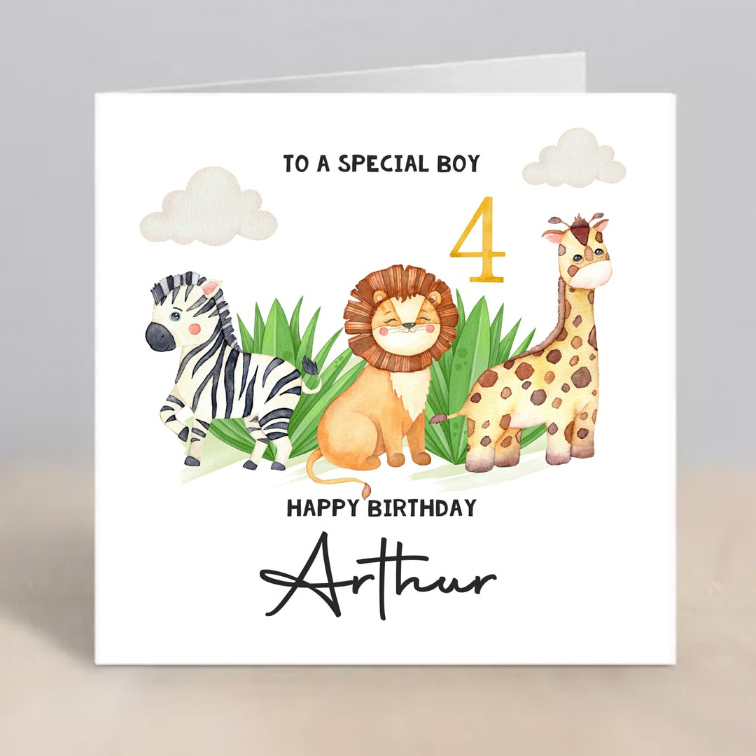 Personalised Birthday Card Boy Grandson Son Nephew Godson - Etsy