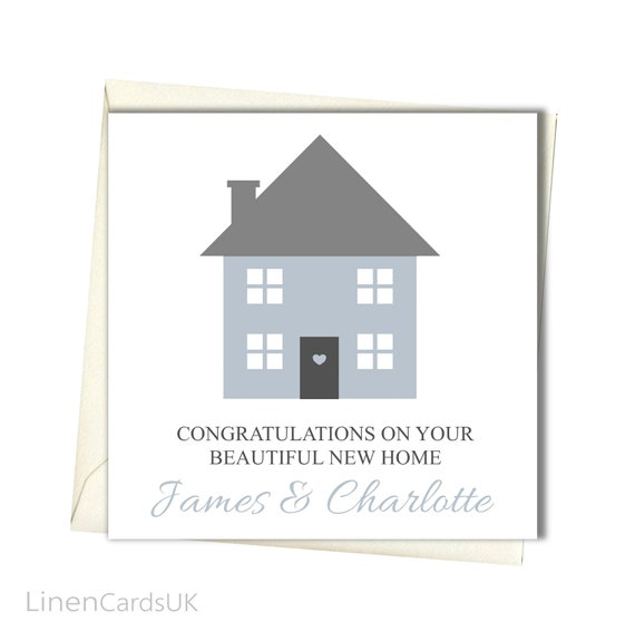 Personalised New Home Card New House