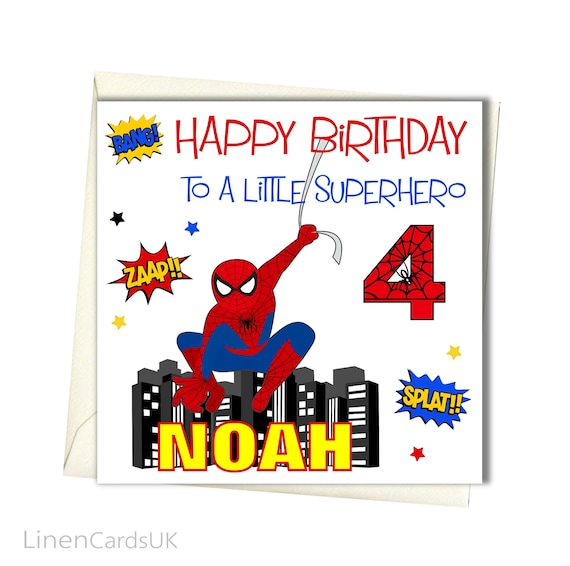 Personalised Boy Birthday Card For Brother Godson Son Grandson Etsy