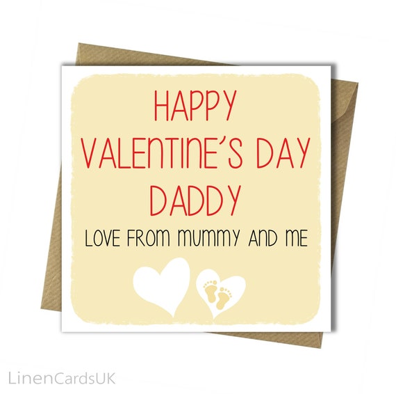 daddy valentines card from bump