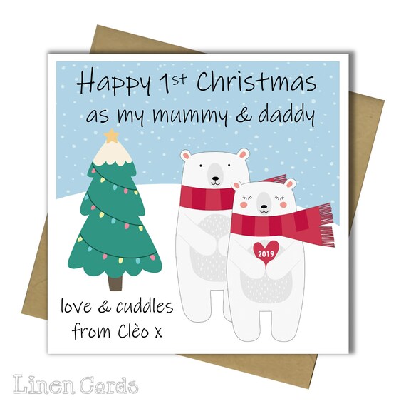 to mummy on my first christmas
