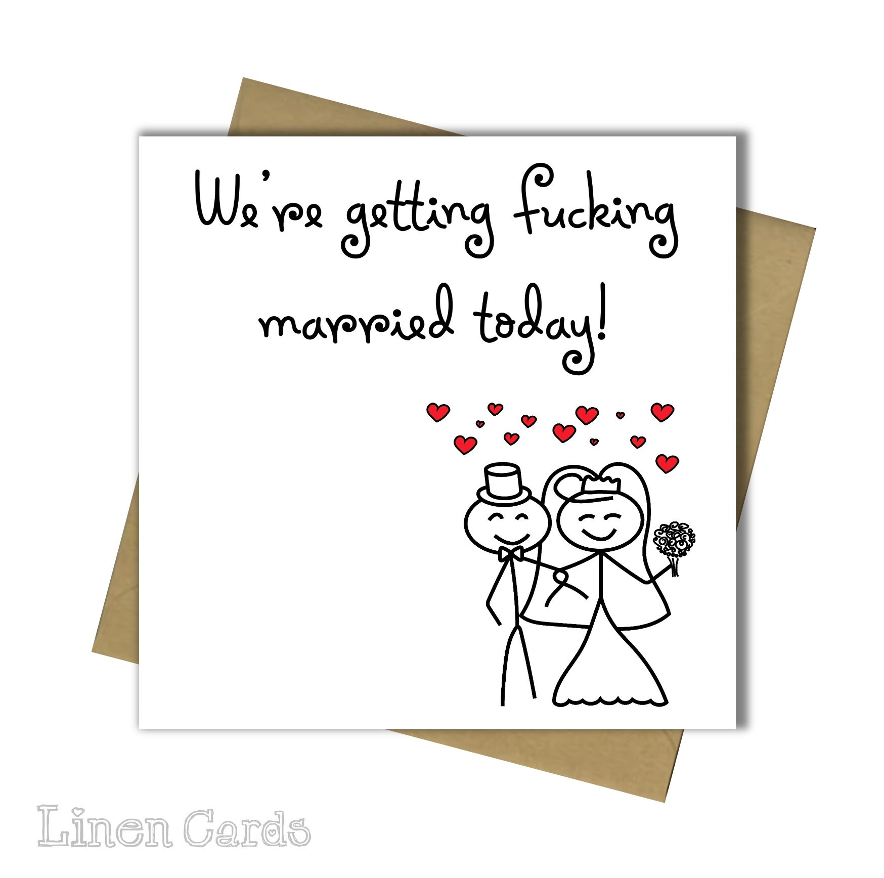 On Our Wedding Day Card We're Getting Married Card Husband Etsy UK