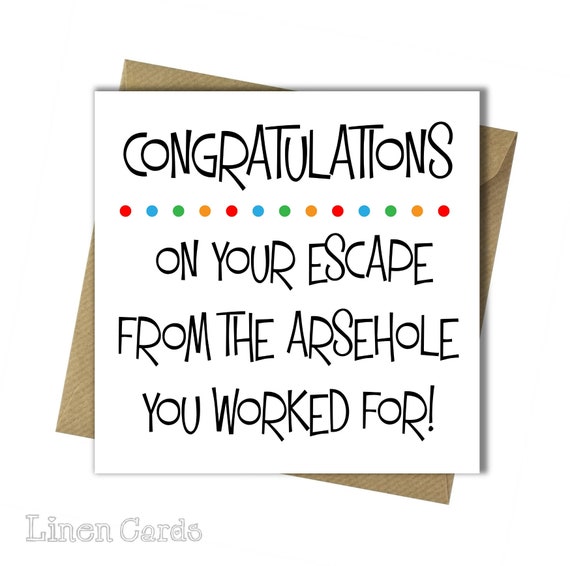 new job card leaving card new job for colleague etsy congratulations new job card