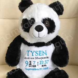 Personalized Stuffed Animal Personalized Baby Gift Panda - Etsy