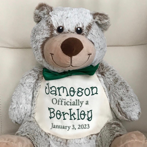 Personalized Adoption Gift, Adoption Day Keepsake,  Adoption Bear, Gotcha Day Gift, Adoption Gift Idea, Forever Family Gift, Adoption