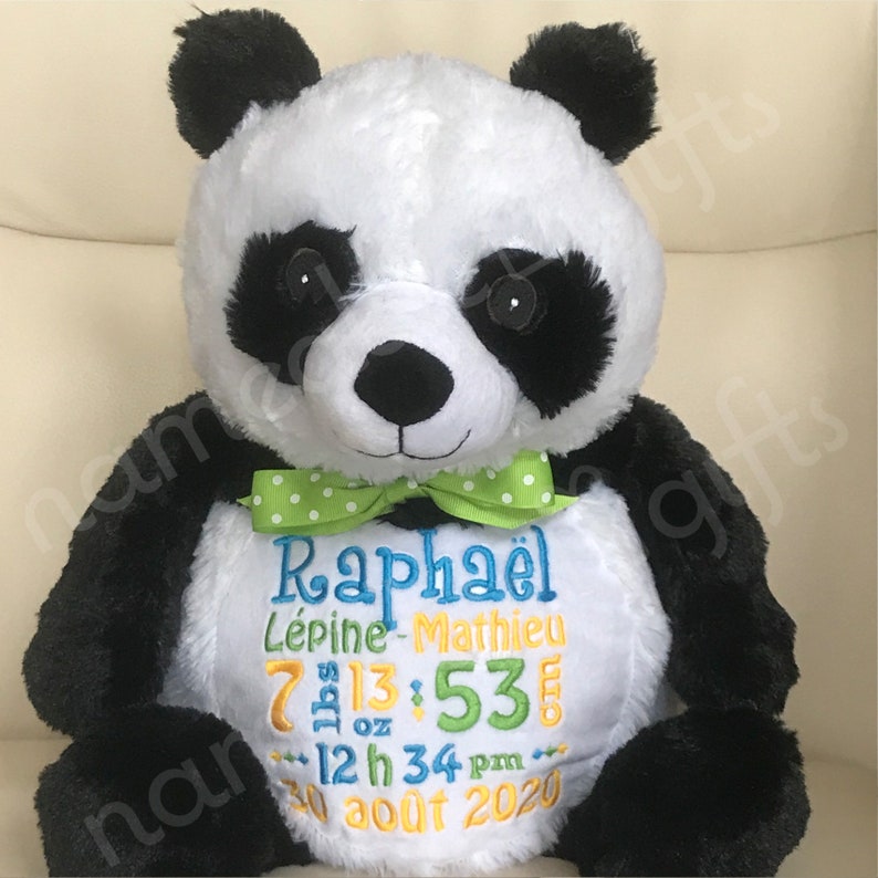 Personalized Stuffed Animal Personalized Baby Gift Panda - Etsy