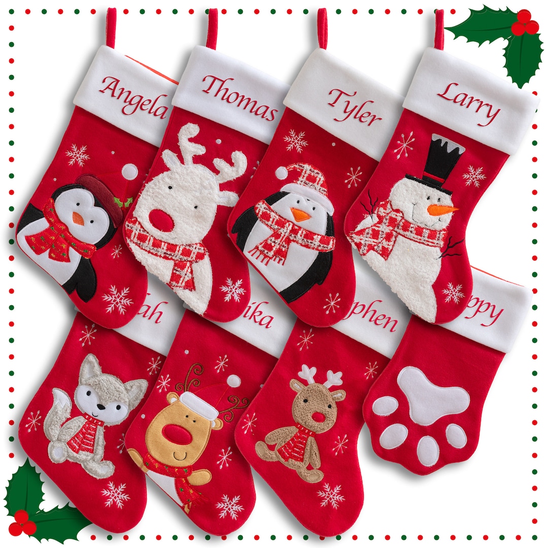 Personalized Family Christmas Stockings, Christmas Stockings
