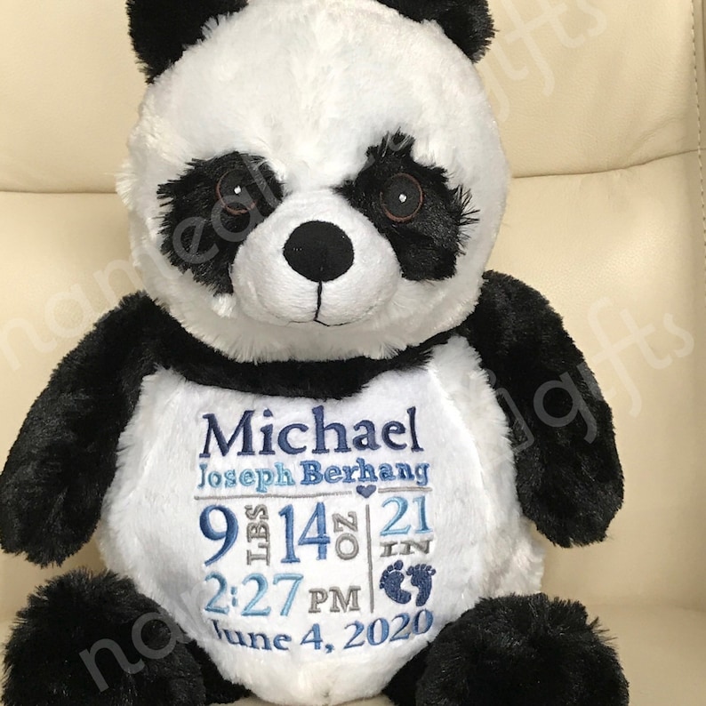 Personalized Stuffed Animal Personalized Baby Gift Panda - Etsy