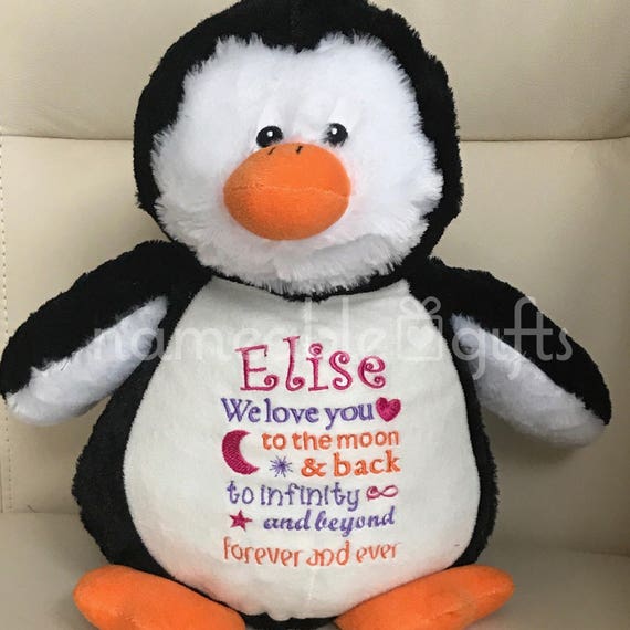 personalized stuffed penguin