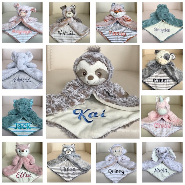 Personalized lovey, personalized security blanket, Personalized baby gift, Personalized newborn gift, Personalized blankie, Plush blanket