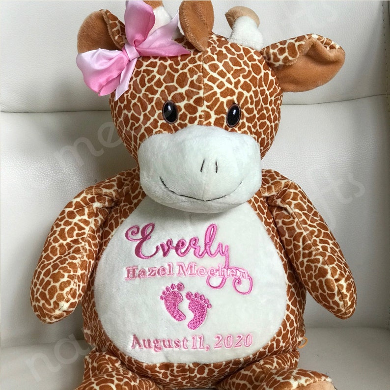 Personalized Stuffed Animal Personalized Baby Gift Birth Etsy