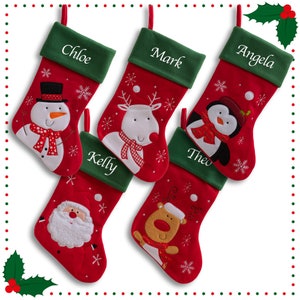 Personalized Family Christmas Stockings, Christmas stockings, Personalized Christmas Stockings, Personalized Christmas, Embroidered stocking