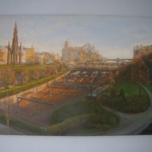 Waverley Station, Princes Street, Edinburgh. Original Painting. image 2