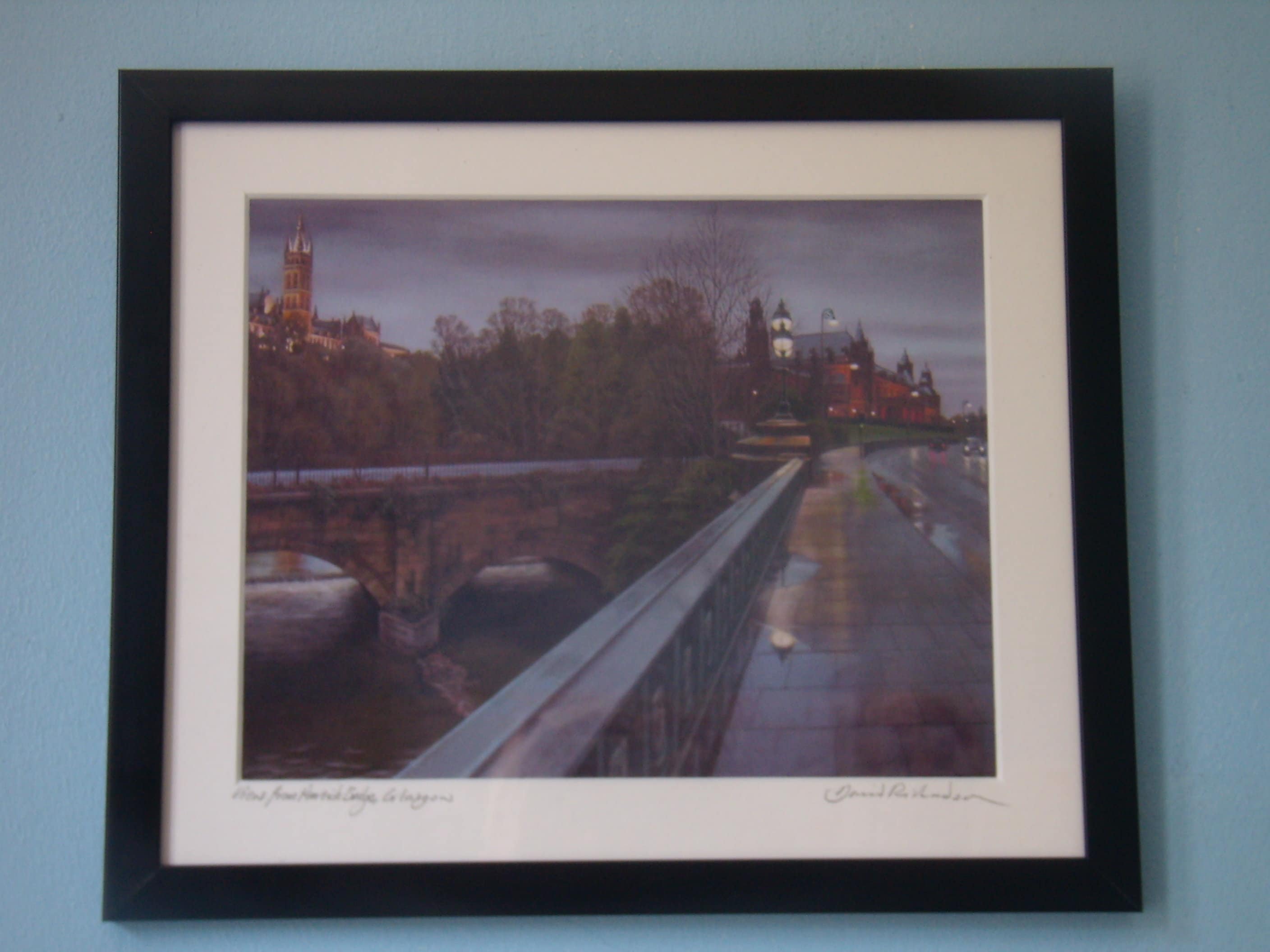 View From Partick Bridge Glasgow. Art Print. Etsy UK