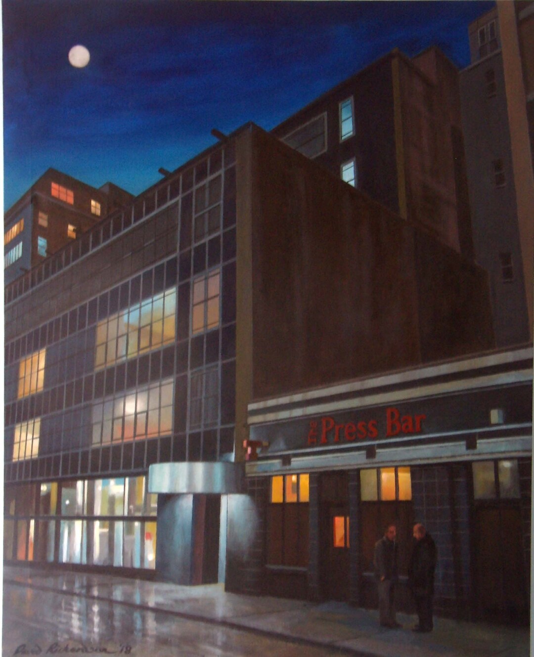 The Press Bar, Glasgow. Art Print. Etsy